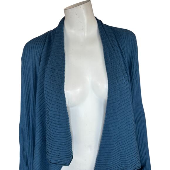 BEAUTIFUL by Lawrence Zarian The Kelly‎ Draped Cardigan Deep Teal Womens 1X - Picture 2 of 13